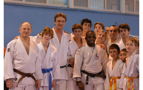 Accueil de nos jeunes judokas avec Dimitri Dragin
